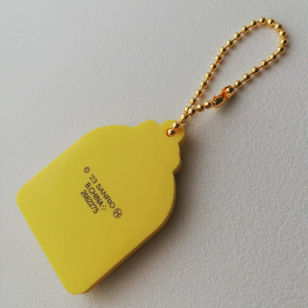 ポムポムプリン(ポムポムプリン)のサンリオ　ポムポムプリン　ポムプリ　黄色　キーホルダー　チャーム　ラバスト レディースのアクセサリー(チャーム)の商品写真