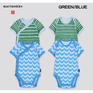 マリメッコ(marimekko)のUNIQLO × marimekko 日本未発売 Babyロンパース　80cm(ロンパース)