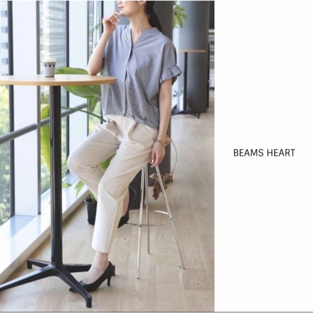 BEAMS(ビームス)のビームス BEAMS綿100% スキッパーネック カットソー レディースのトップス(シャツ/ブラウス(半袖/袖なし))の商品写真