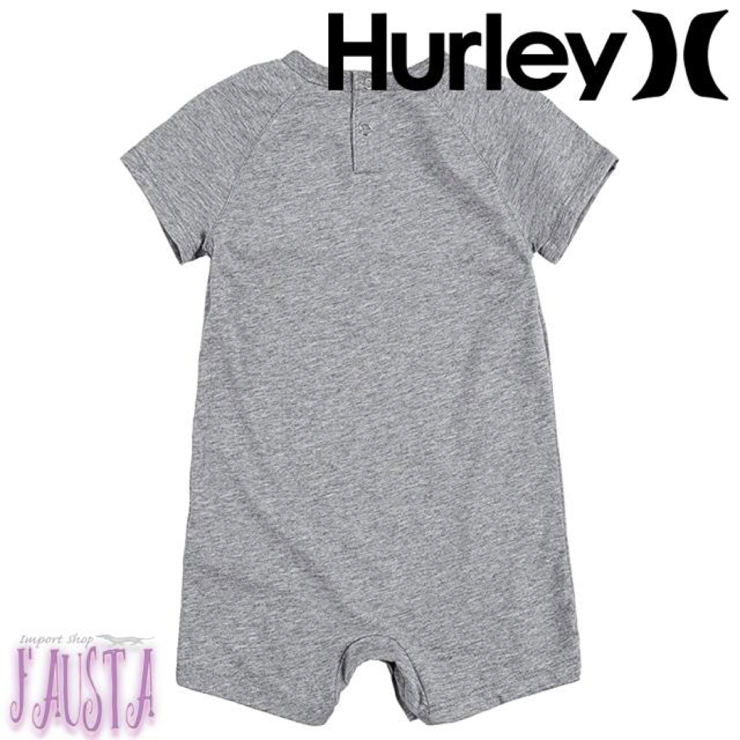 Hurley(ハーレー)のハーレー 半袖カバーオール 半袖 ベビー服 赤ちゃん服 サーフ系 キッズ/ベビー/マタニティのベビー服(~85cm)(カバーオール)の商品写真