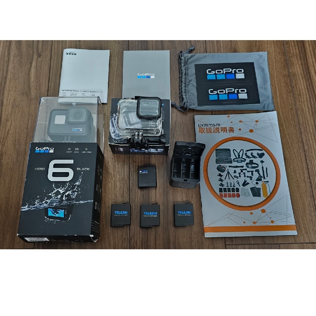 GoPro(ゴープロ)のGoPro HERO6 BLACK スマホ/家電/カメラのカメラ(コンパクトデジタルカメラ)の商品写真