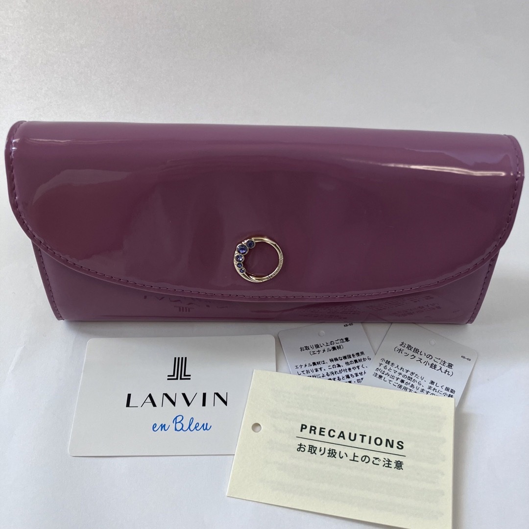 LANVIN en Bleu(ランバンオンブルー)のLANVIN en Bleu ランバンオンブルー 長財布 パープル 紫 新品 レディースのファッション小物(財布)の商品写真