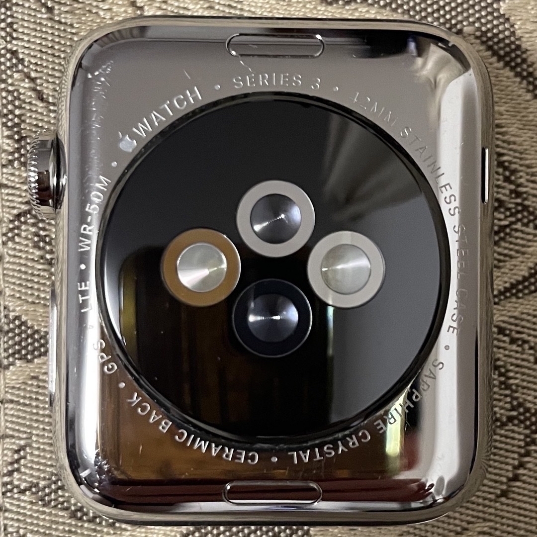 Apple Watch(アップルウォッチ)のアップルウォッチ シリーズ3 ステンレス セルラー 美品 メンズの時計(腕時計(デジタル))の商品写真