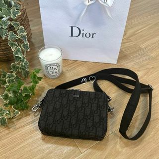 Dior　ディオールオブリークジャガード　ショルダーバッグ　斜めがけポシェット