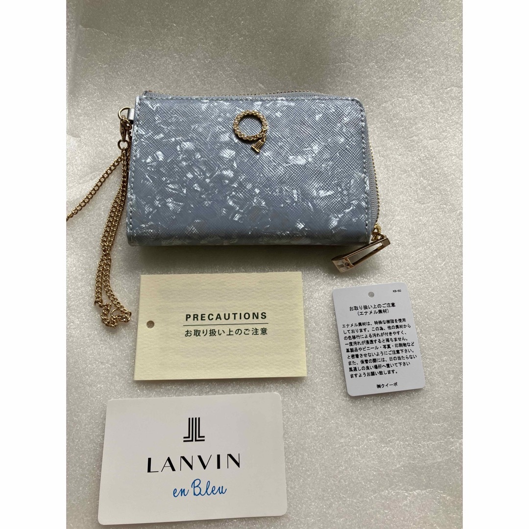 LANVIN en Bleu - ランバンオンブルー パスケース レディース 本革