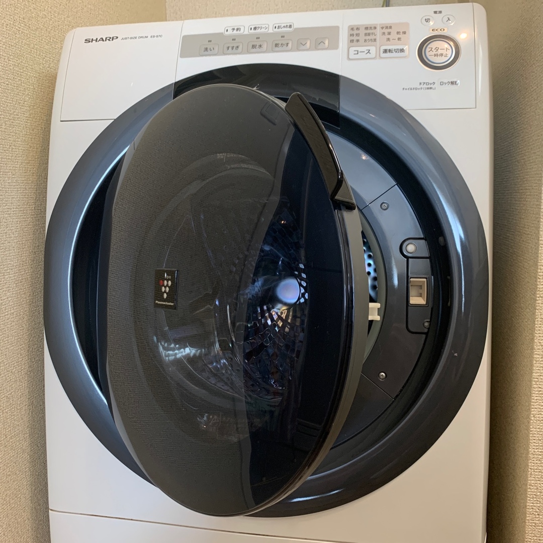 シャープ ドラム式電気洗濯乾燥機ES-S7C 2019年製 7kg/3.5kg-