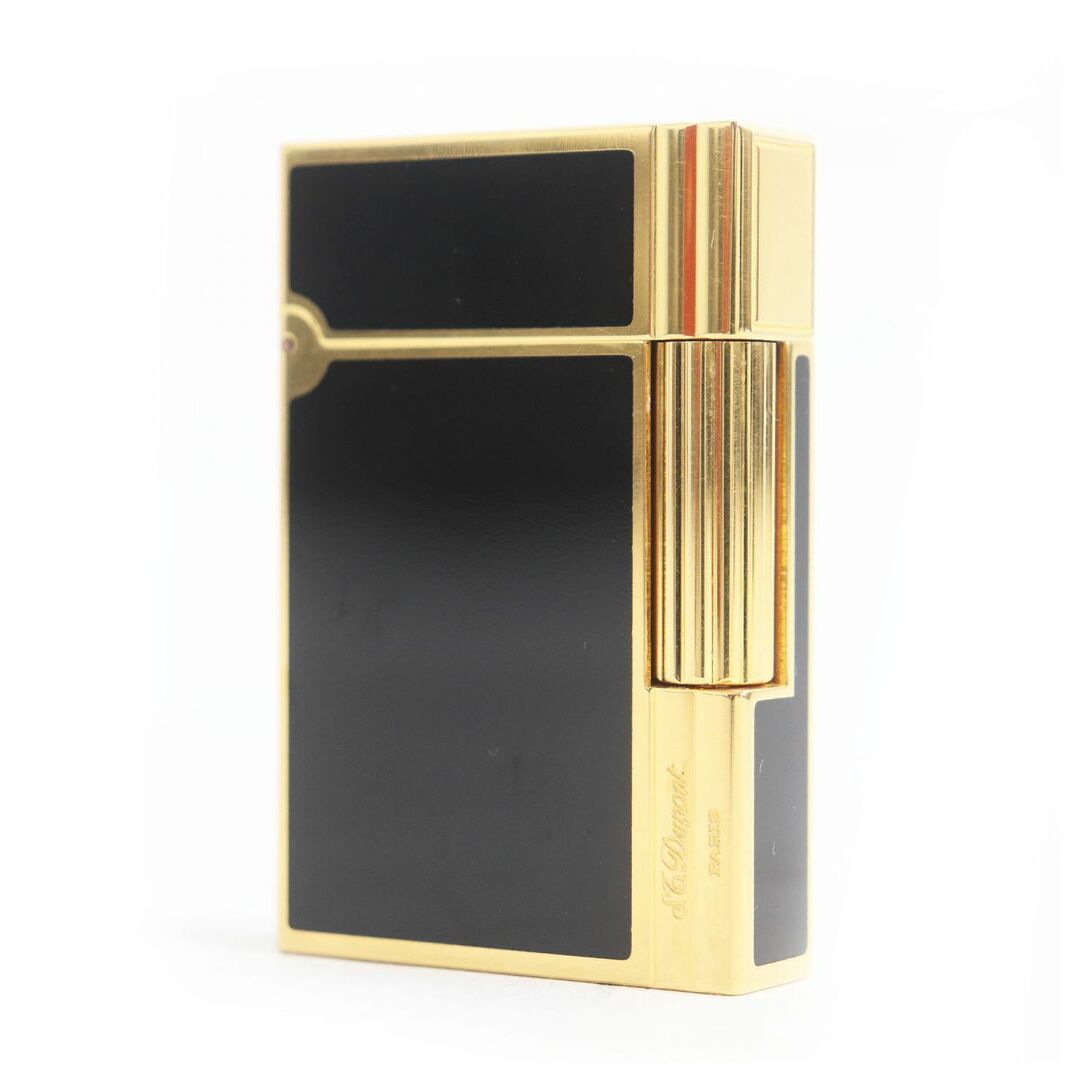S.T Dupont デュポン ギャッツビー 黒漆 × ゴールド ガスライター 美品-