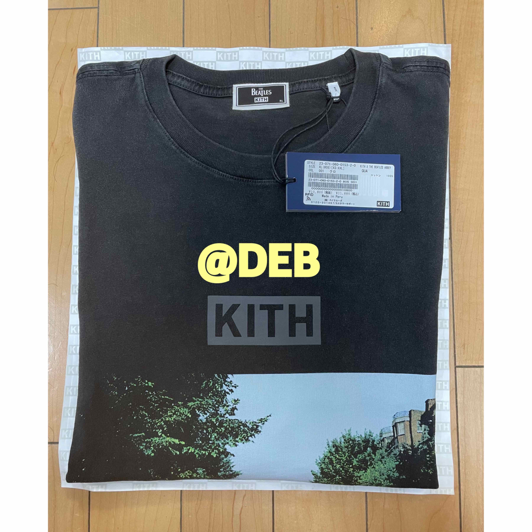 【新品L】Kith for The Beatles Vintage Tee 黒