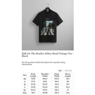 Kith Beatles ビートルズ ヴィンテージ Tee