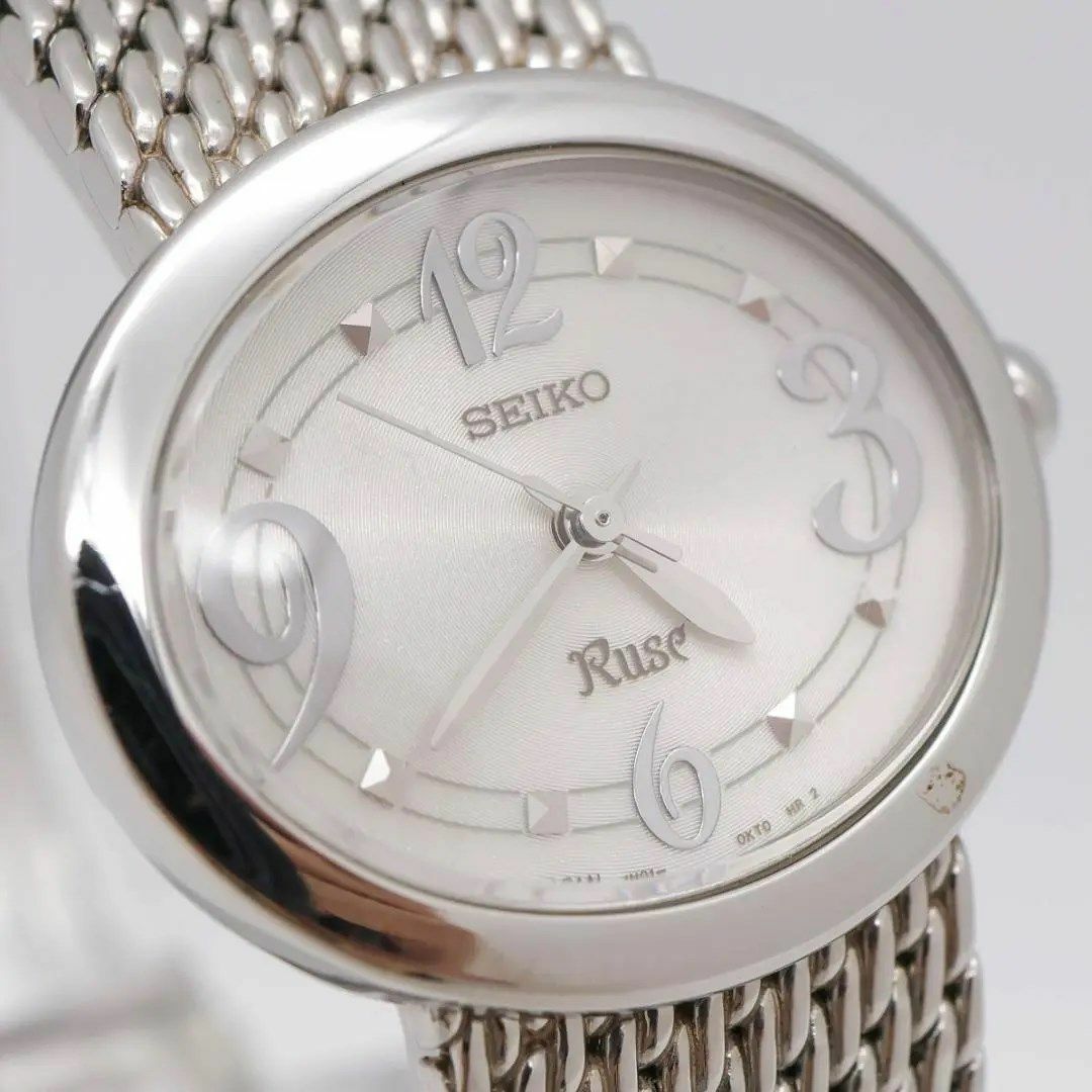 《美品》SEIKO Ruse 腕時計 シルバー ラメ ドレス ジュエリー