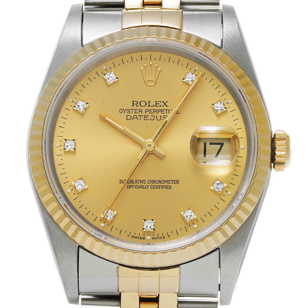 ロレックス ROLEX 16233G X番(1993年頃製造) シャンパン /ダイヤモンド メンズ 腕時計