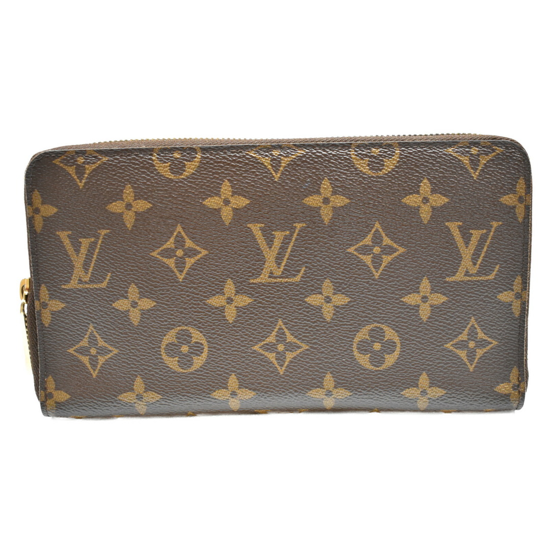 【人気★品】 LOUISVUITTON
ジッピーオーガナイザー M60002 モノグラム/ブラウン系 コーティングキャンバス 長財布　ロングウォレット　パスポート収納可　大きめ　ユニセックス　廃盤　旧型 松山久万ノ台店折り財布