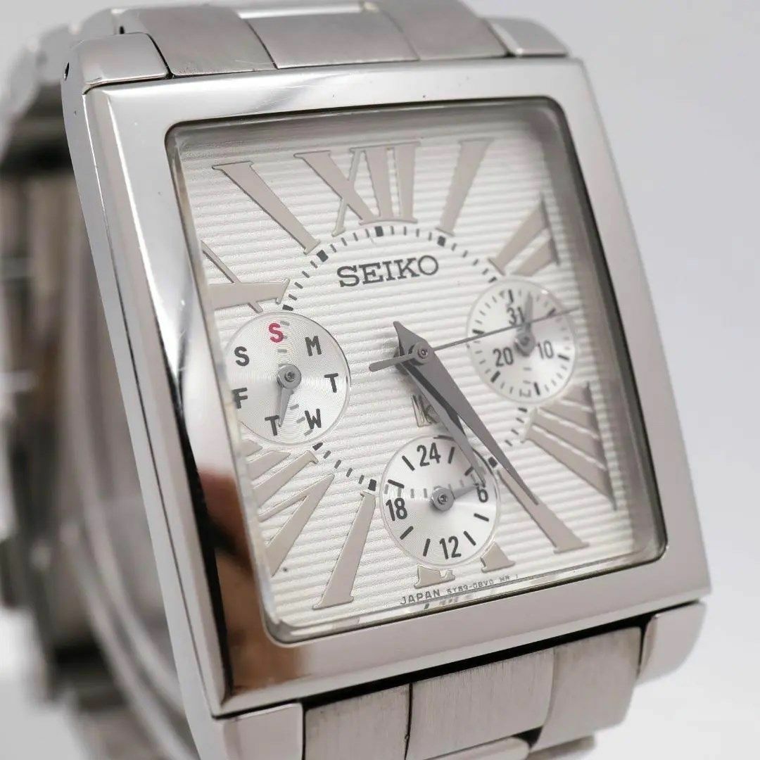 《美品》SEIKO Lukia 腕時計 ホワイトシルバー デイデイト ペアモデル