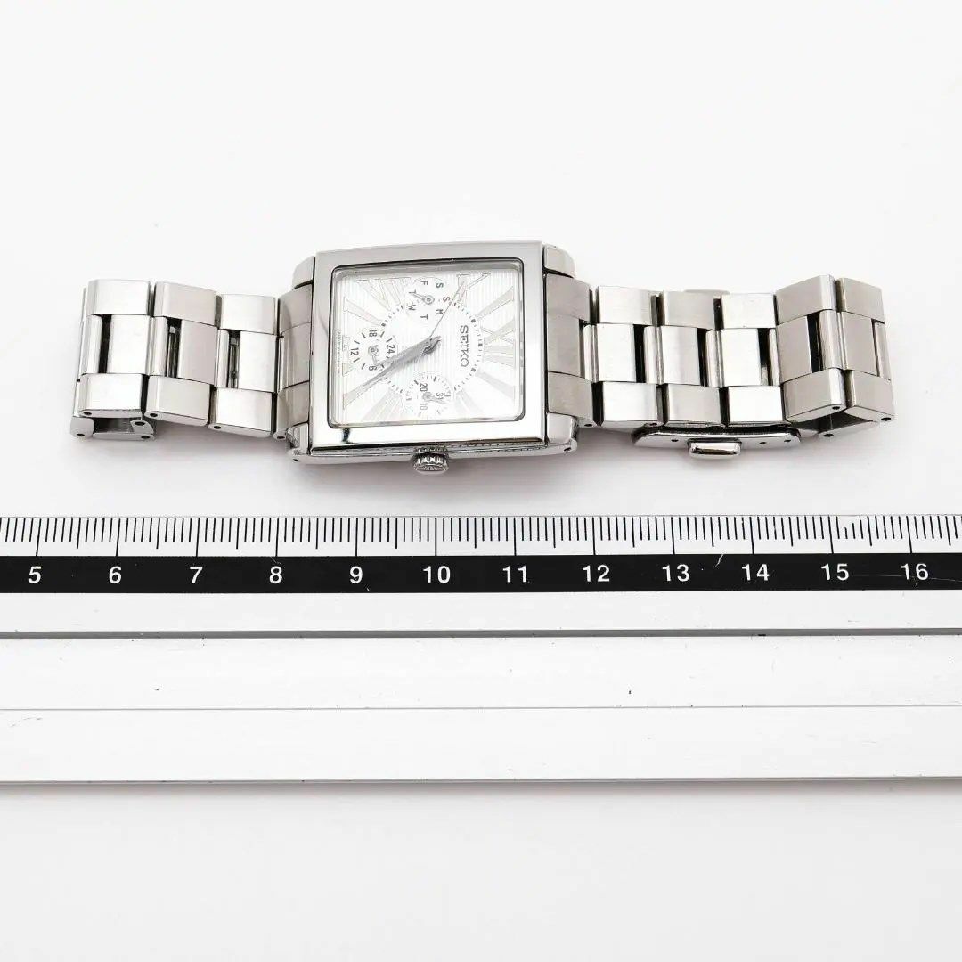 《美品》SEIKO Lukia 腕時計 ホワイトシルバー デイデイト ペアモデル