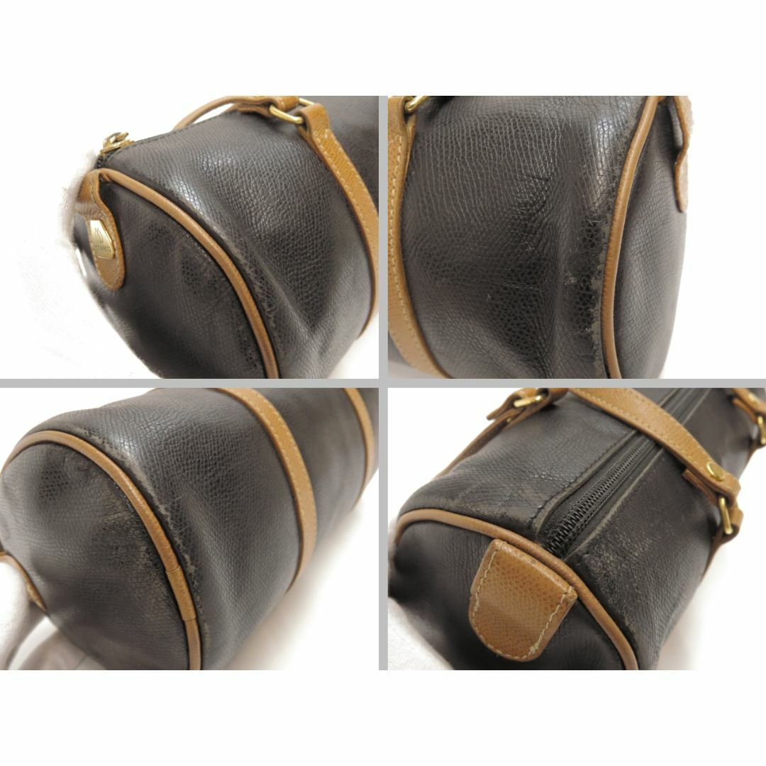 ファスナー式外ポケットモラビト　ハンドバッグ　円筒形　フランス製　MORABITO　18666601