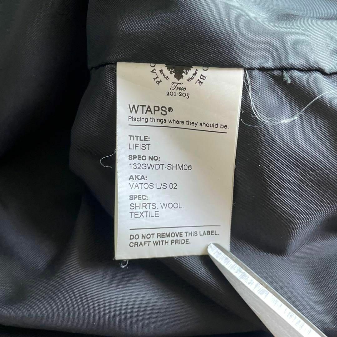 人気パープル】WTAPSウールチェックブルゾンブロックチェック黒紫M長袖