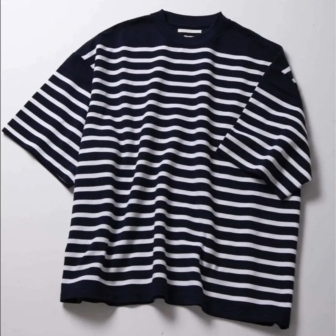 blurhms Border Super Size Tee navy