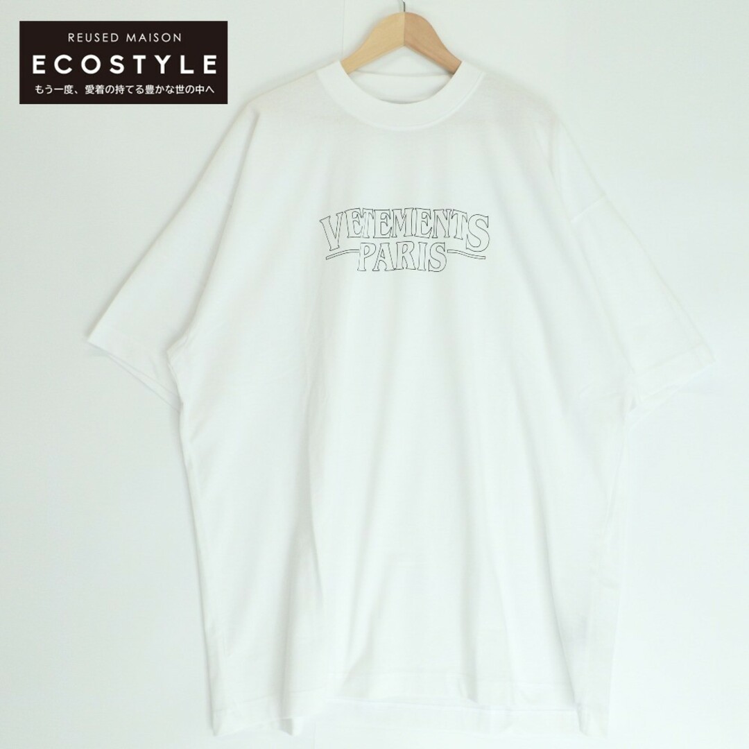 ヴェトモン UE54TR330W 23SS ホワイト VETEMENTS PARIS LOGO T-SHIRT S メンズのトップス(その他)の商品写真