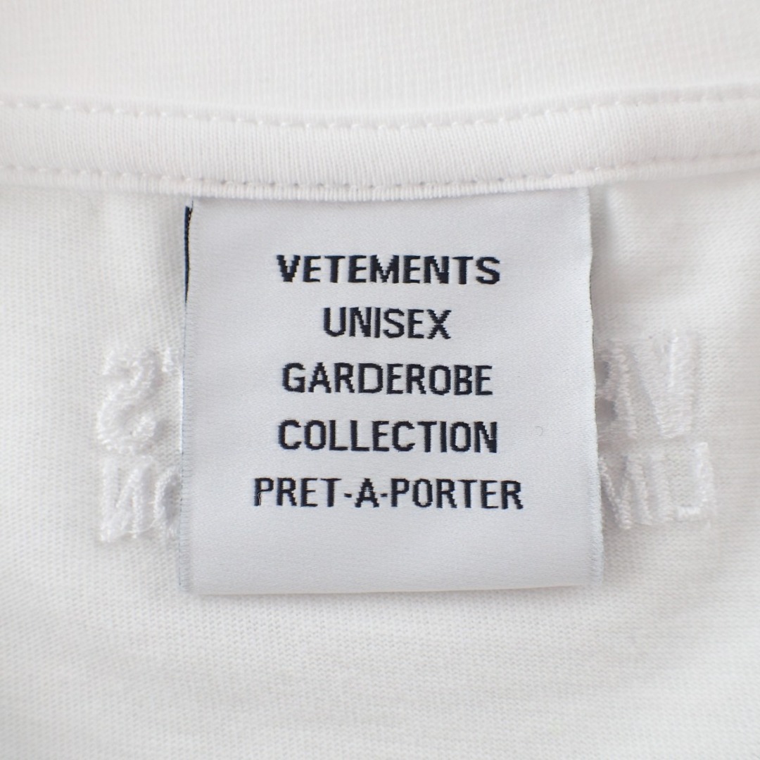 ヴェトモン UE54TR330W 23SS ホワイト VETEMENTS PARIS LOGO T-SHIRT S メンズのトップス(その他)の商品写真