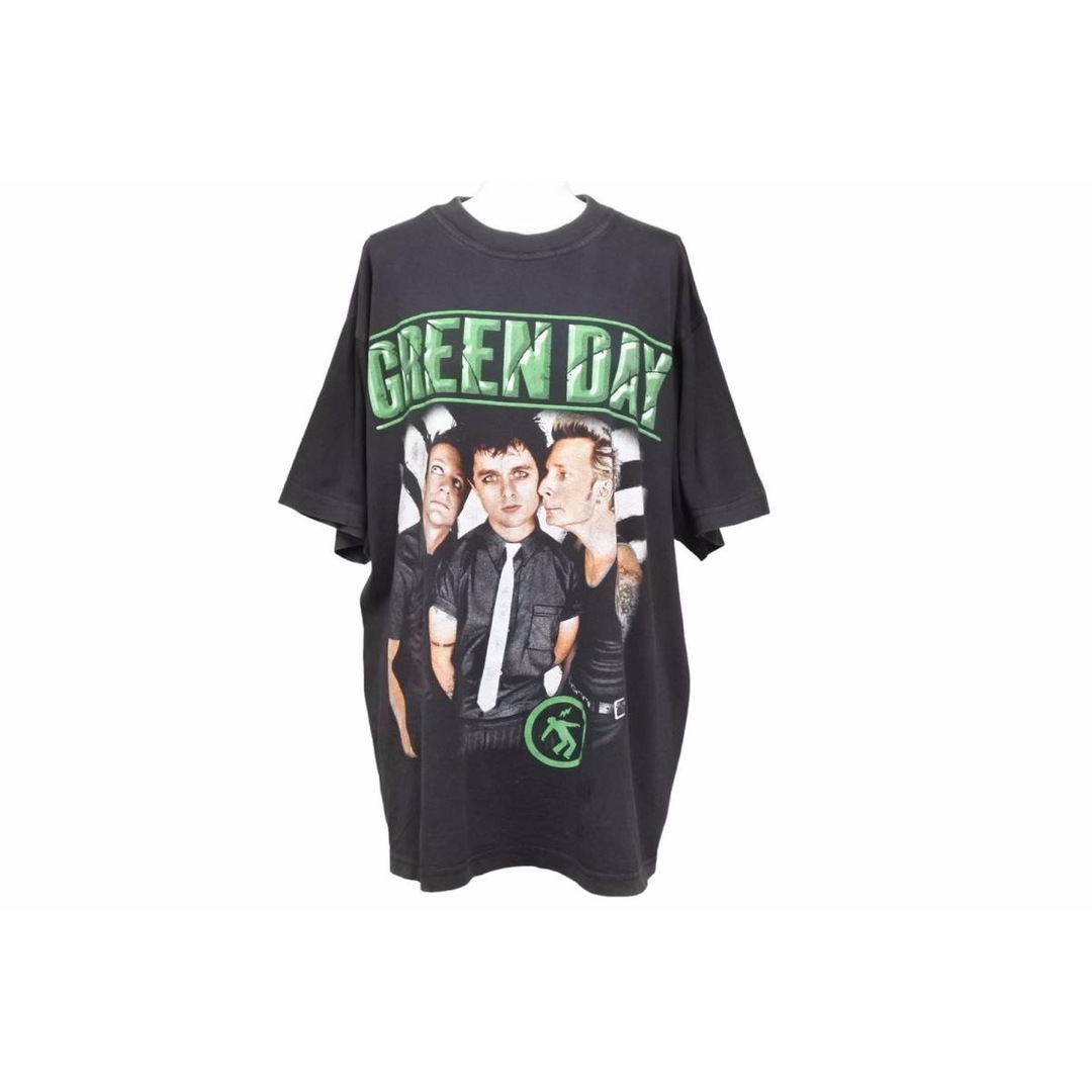 greenday vintage tee pop punk グリーンデイ ヴィンテージ アーティスト バンT ロックT ポップパンク 古着 50713 レディースのトップス(Tシャツ(半袖/袖なし))の商品写真