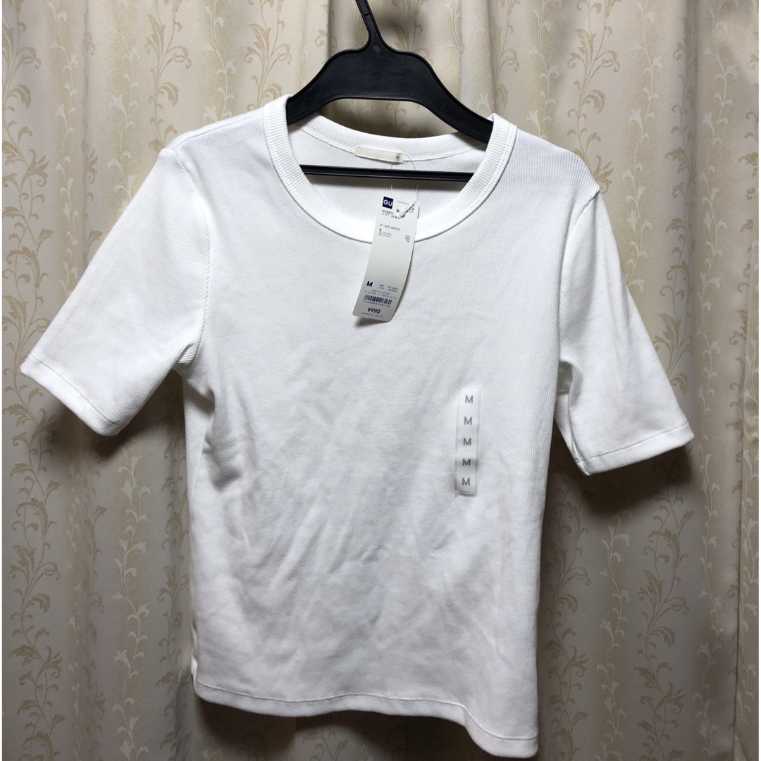 GU(ジーユー)のGU  リブT (半袖) レディースのトップス(Tシャツ(半袖/袖なし))の商品写真