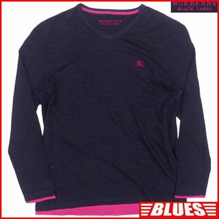 バーバリーブラックレーベル(BURBERRY BLACK LABEL)の廃盤 バーバリーブラックレーベル Tシャツ XL メンズ カットソーTN1560(Tシャツ/カットソー(七分/長袖))