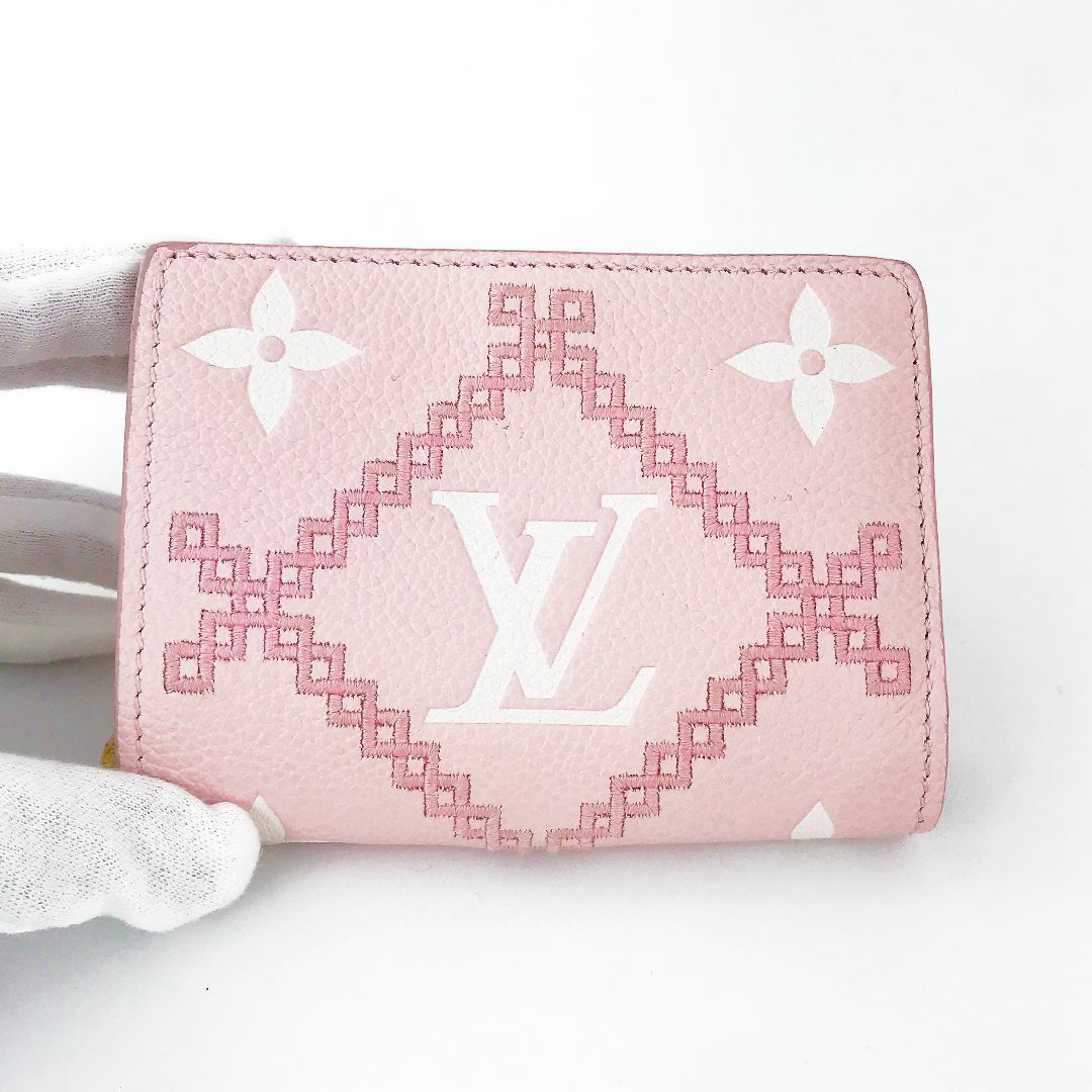 ☆極美品☆ルイヴィトン　アンプラント　ポルトフォイユクレア　ピンク　二つ折財布