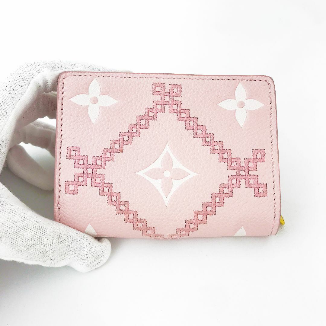 ☆極美品☆ルイヴィトン　アンプラント　ポルトフォイユクレア　ピンク　二つ折財布