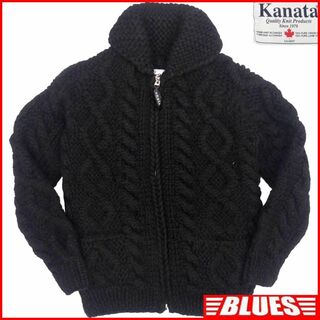 KANATA - カウチン セーター kanata ニット L カナダ製 カナタ 黒 