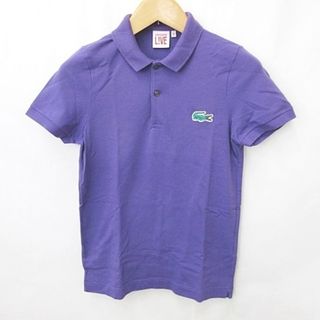 ラコステライブ(LACOSTE L!VE)のラコステ ライブ Lacoste L!VE ポロシャツ 半袖 ロゴ パープル 2(ポロシャツ)