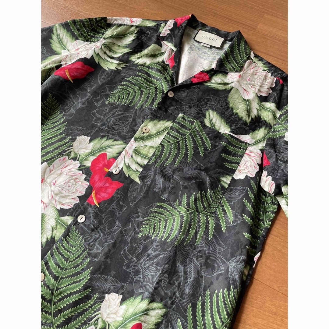 Gucci(グッチ)のGUCCI (グッチ)ハワイアンボーリングシャツ　菅田将暉さん着用モデル メンズのトップス(シャツ)の商品写真