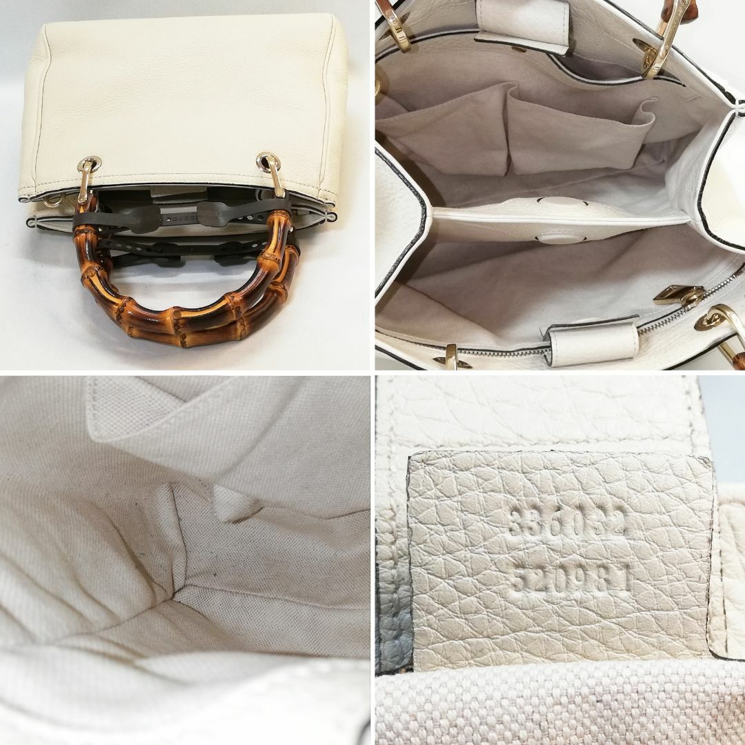 【美品級】GUCCI(グッチ)バンブーライン ハンドバッグ 本革 2way