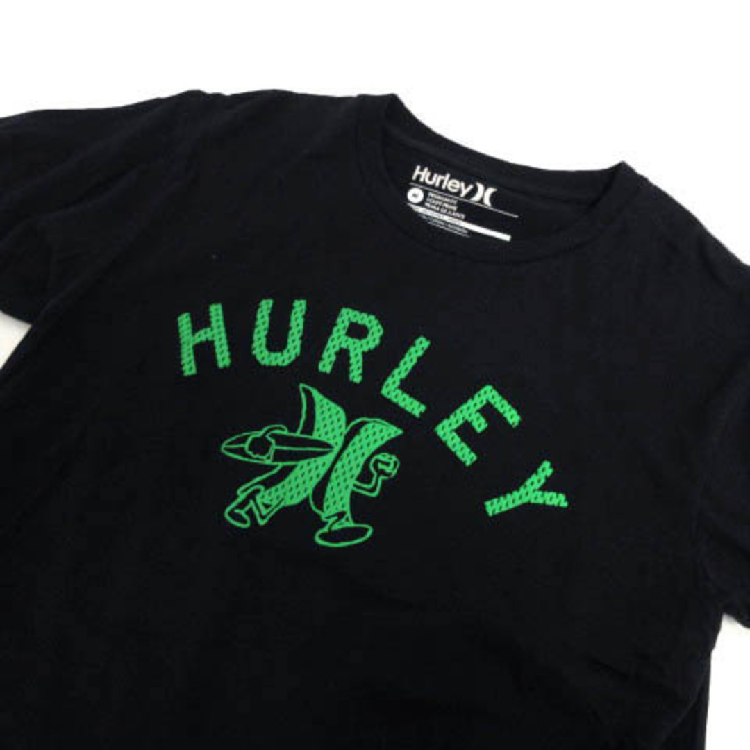 Hurley(ハーレー)のハーレー Hurley Tシャツ 半袖 丸首 ロゴプリント コットン 黒 緑 M レディースのトップス(Tシャツ(半袖/袖なし))の商品写真