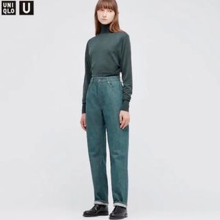 ユニクロ(UNIQLO)のユニクロ　レギュラーフィットストレートハイライズジーンズ　UNIQLO U(デニム/ジーンズ)