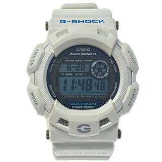 カシオ 電波時計 メンズ腕時計デジタルホワイト/白色系の通販