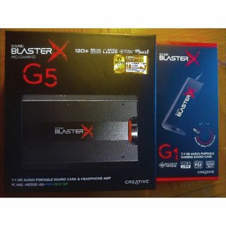 クリエイティブリクリエーション(CREATIVE RECREATION)のSound BlasterX G5 Sound BlasterX G1セット(PC周辺機器)