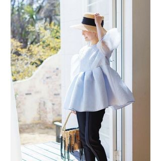 ブルレア BLUELEASilky Jacquard Blouse