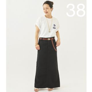 Plage - 【美品】プラージュ plage GIRL チノスカート ブラック 38の