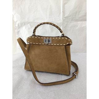 フェンディ(FENDI)のフェンディ ピーカブー ミニ セレリア スエード レザー ブラウン(ショルダーバッグ)