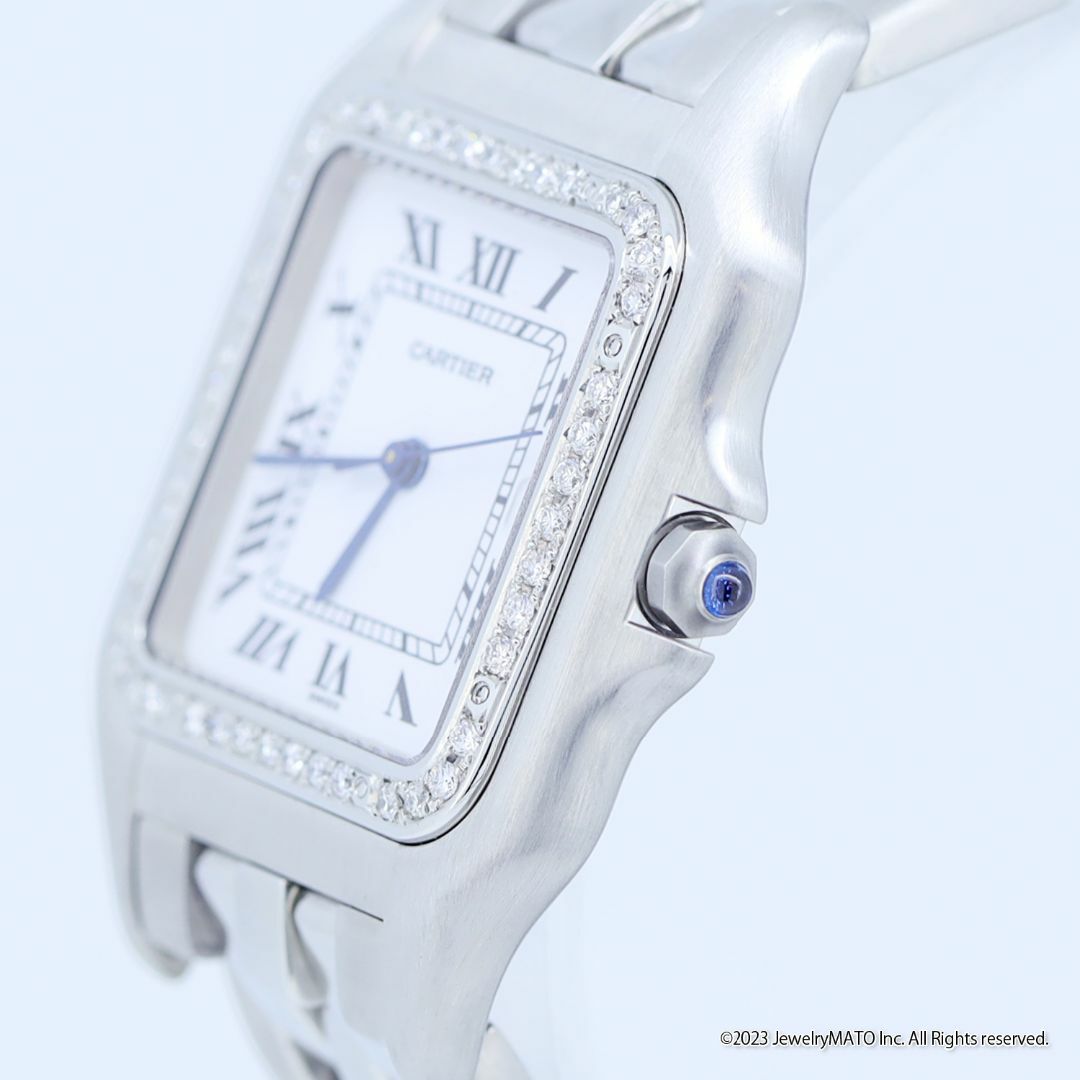 【鑑別書付き】 カルティエ 腕時計 パンテールMM ダイヤモンド 1周
