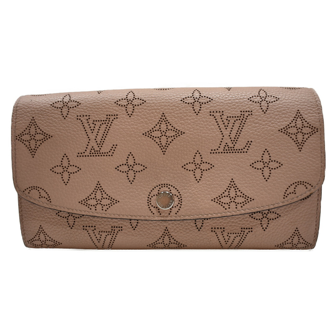 【品】 LOUISVUITTON
ポルトフォイユ・イリス M60144 モノグラムマヒナ/ガレ(ピンク系) マヒナレザー 長財布　ロングウォレット　フェミニン　レディース　人気　定番　くすみカラー　ギフト 松山久万ノ台店