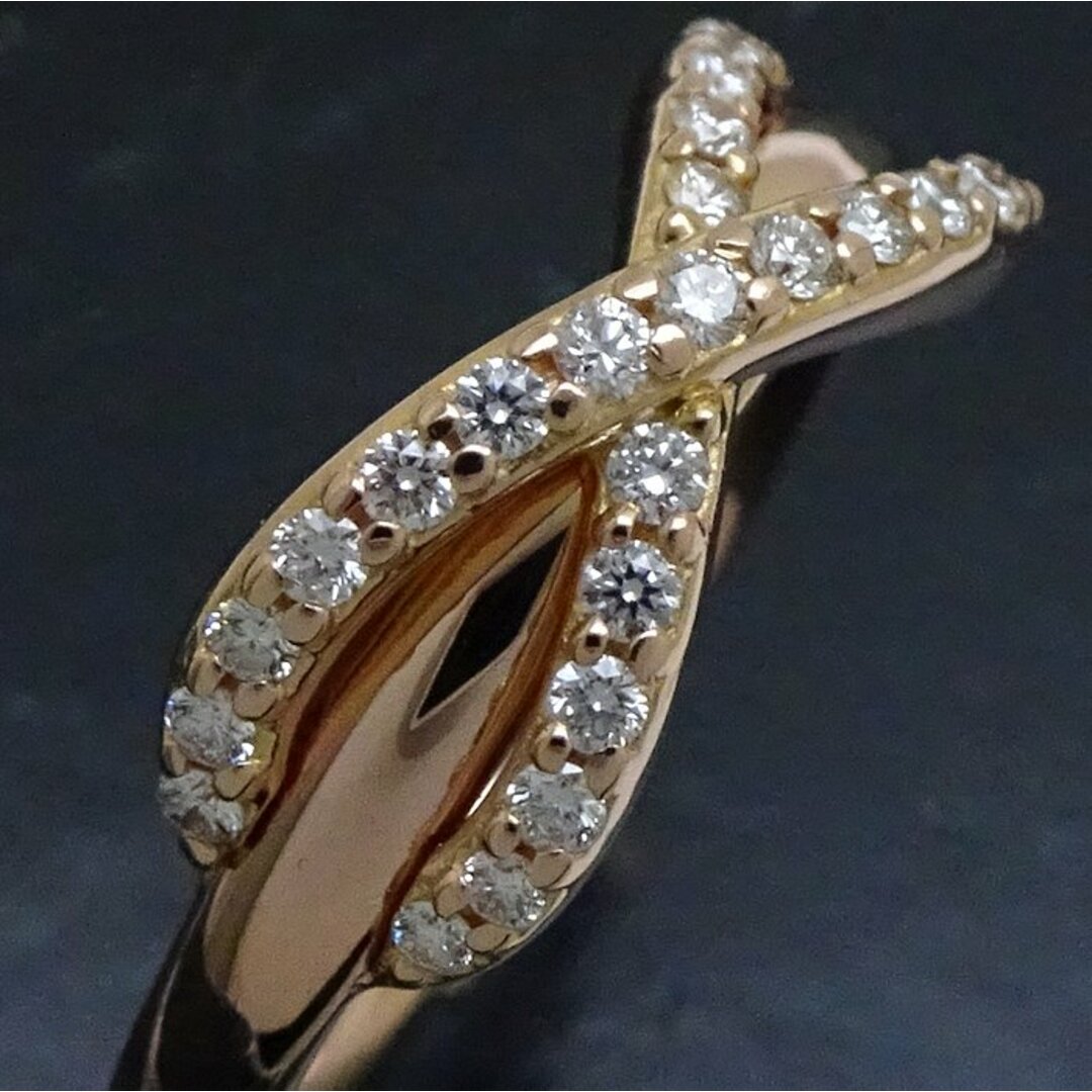 ティファニー TIFFANY&Co. インフィニティ リング 指輪 ダイヤモンド 8号 750PG ピンクゴールド K18RG ローズゴールド / 199796【BJ】