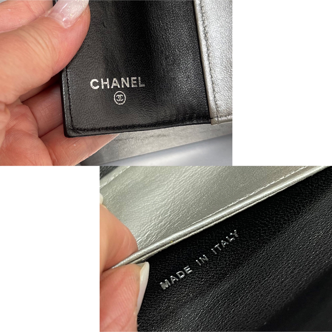 【CHANEL】人気カメリアのキーケース☆ 美品 カメリア 6連キーケース 黒