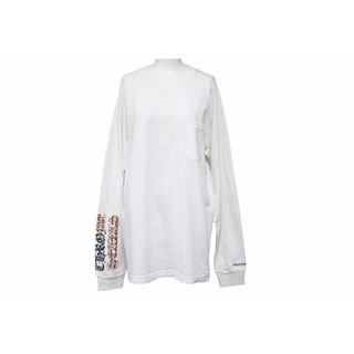 クロムハーツ(Chrome Hearts)のクロムハーツ Chrome Hearts LS T-Shirt CH アメリカンフラッグ ロンT ポケT 袖プリ バックプリント 中古 50289(Tシャツ/カットソー(七分/長袖))