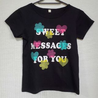 ニシマツヤ(西松屋)の140サイズ  Tシャツ  黒  女の子(Tシャツ/カットソー)