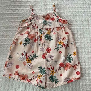 ザラキッズ(ZARA KIDS)のZARAbaby  花柄ロンパース(ロンパース)