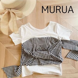 ムルーア(MURUA)の˚*.꒰MURUA꒱.*˚変形トップス　春夏(カットソー(半袖/袖なし))