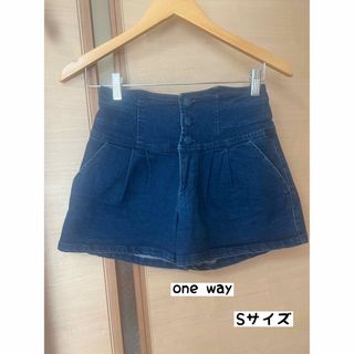 ワンウェイ(one*way)のone way ショートパンツ　短パン　ハイウエスト(ショートパンツ)