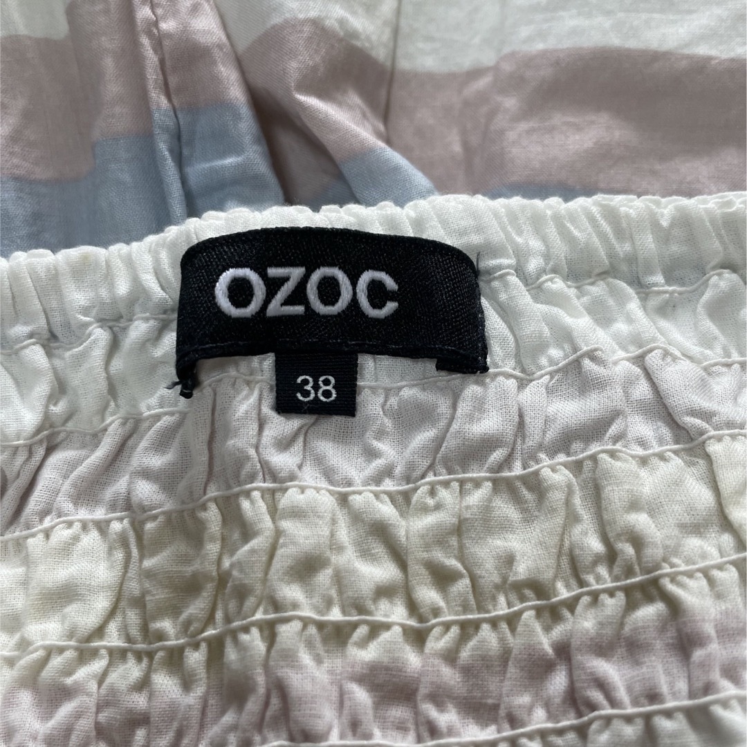 OZOC(オゾック)のOZOC ストライプ カラー オールインワン レディースのパンツ(オールインワン)の商品写真