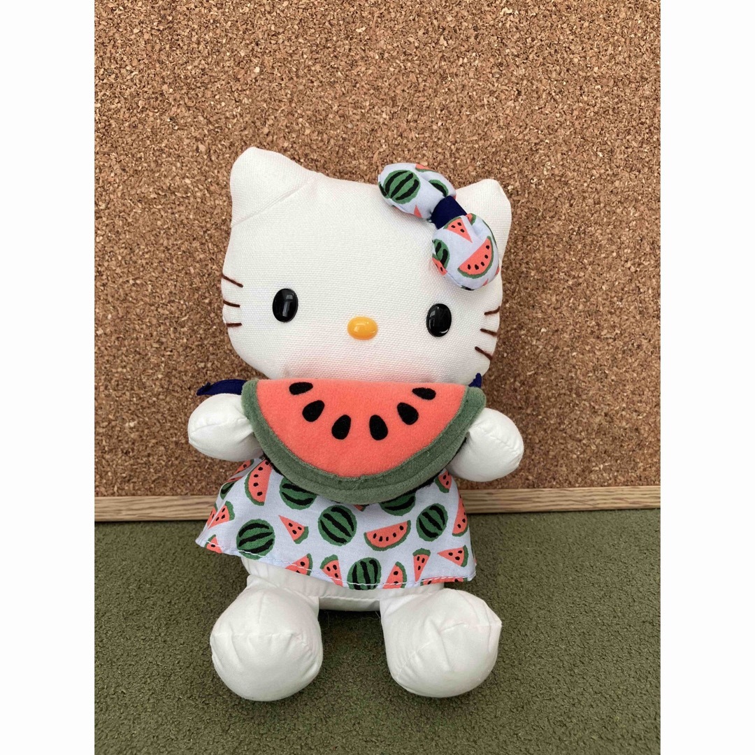 ハローキティ - キティちゃん 夏のぬいぐるみ2体セット スイカと